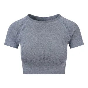 Essential Seamless Crop Top Light Blue
