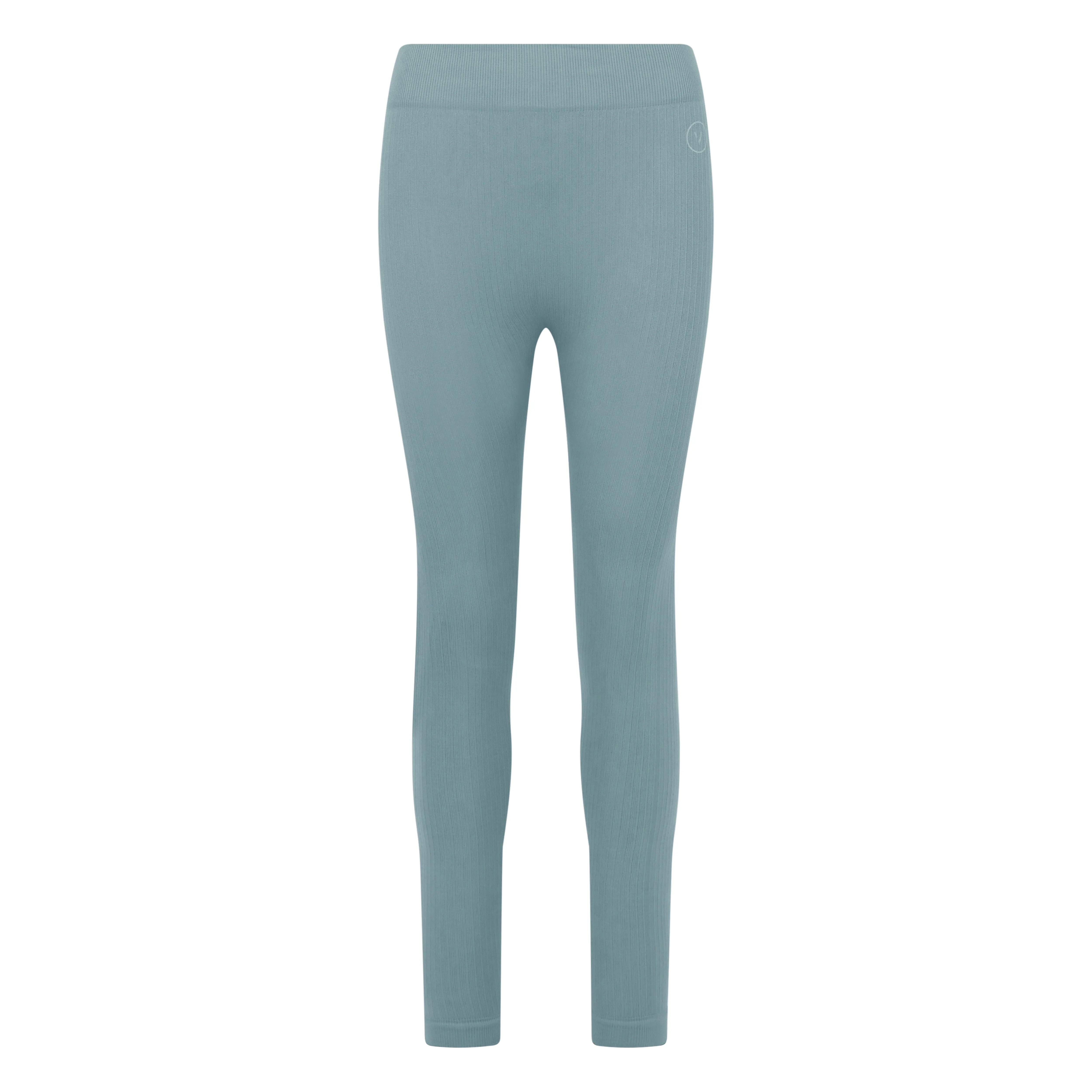 Essential Seamless Wide Rib Legging Duck Egg