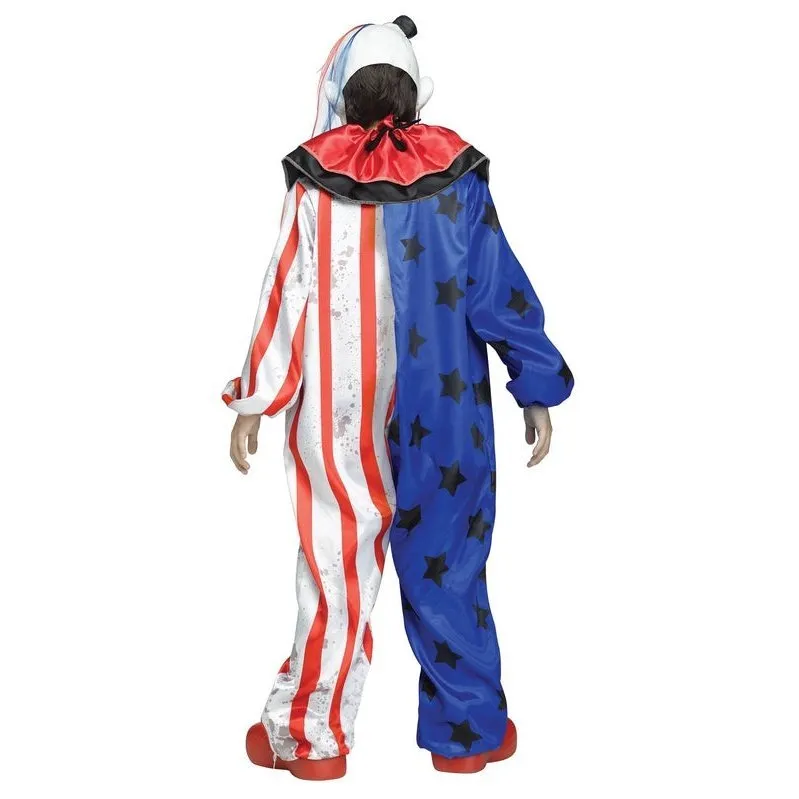 Evil Clown Red And Blue Child