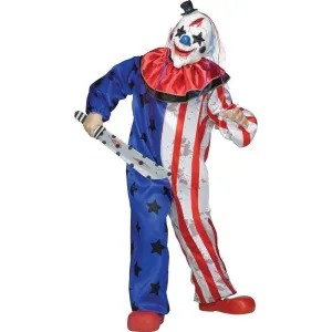 Evil Clown Red And Blue Child