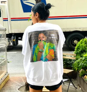 F U Graphic Print Tie Dye Crewneck