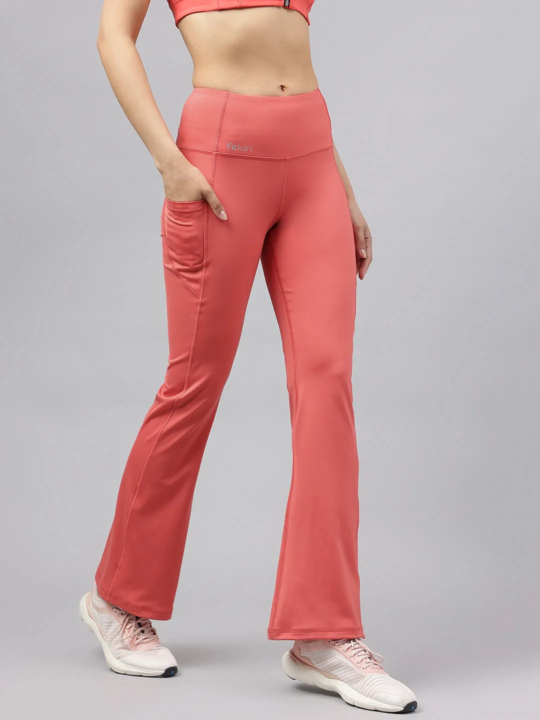 Fitkin high waist side pocket trackpants
