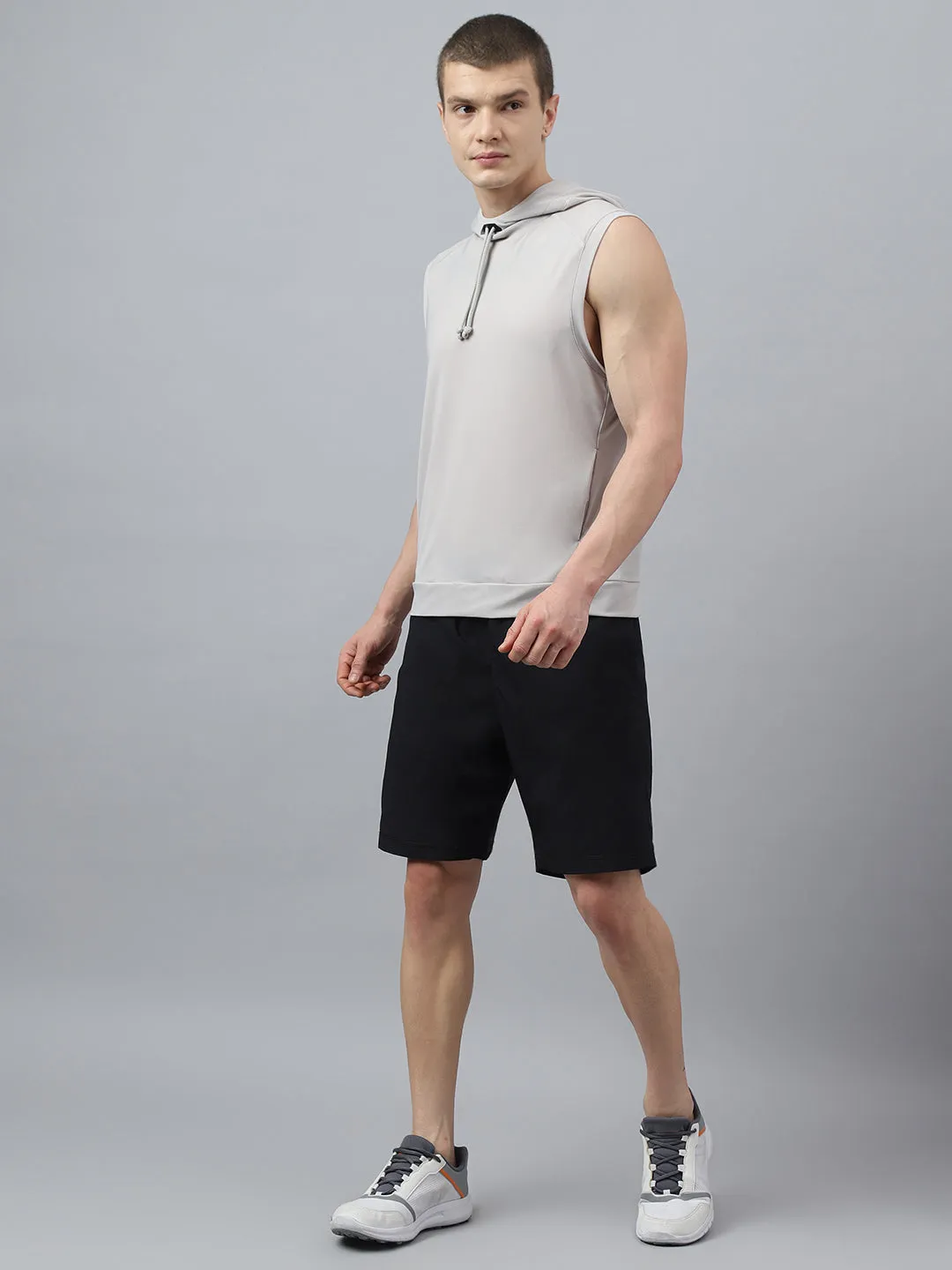 Fitkin men self design hooded tshirt