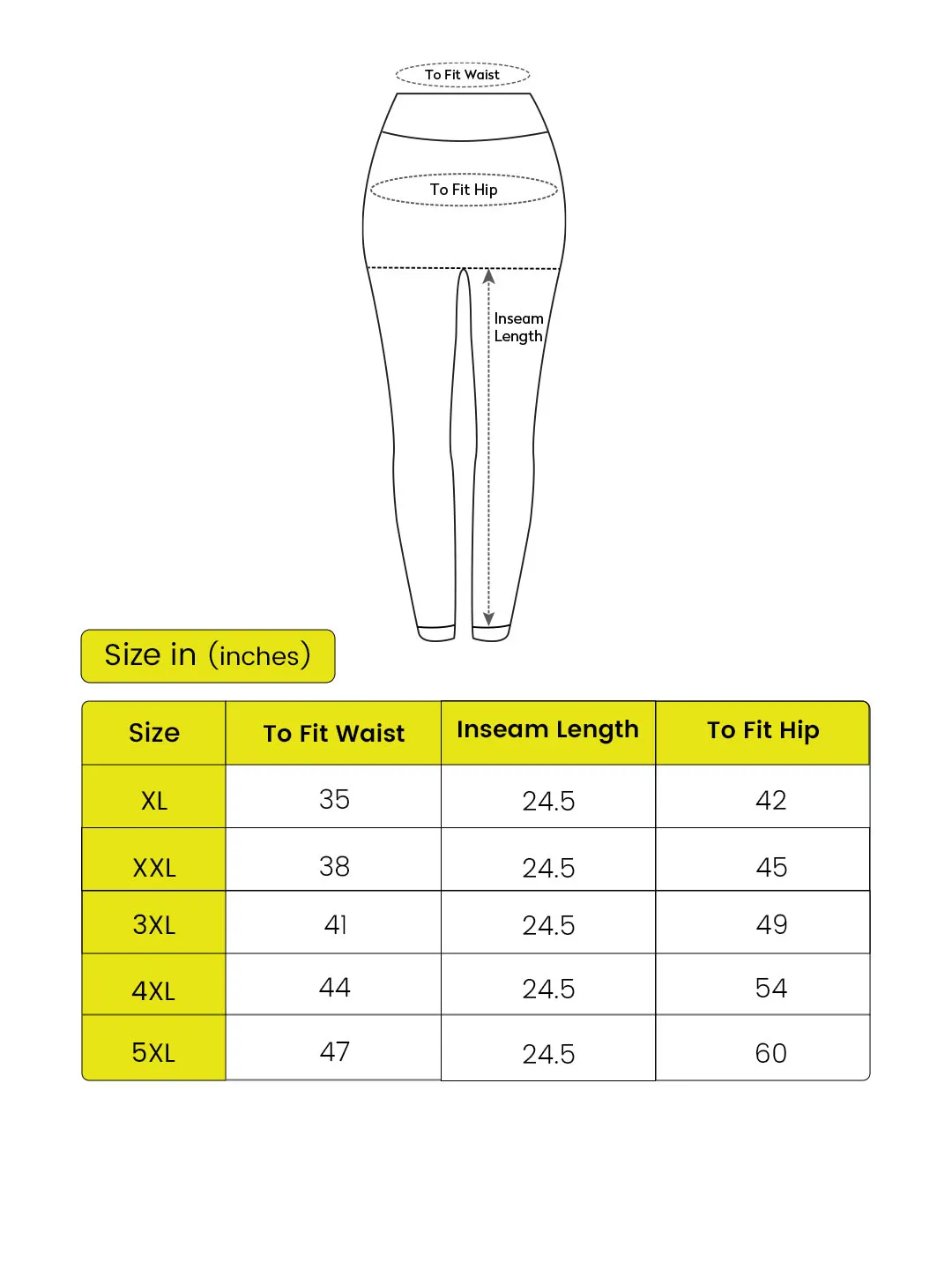 Fitkin Plus Size Black Super Soft High Waist Ultimate Core Tights