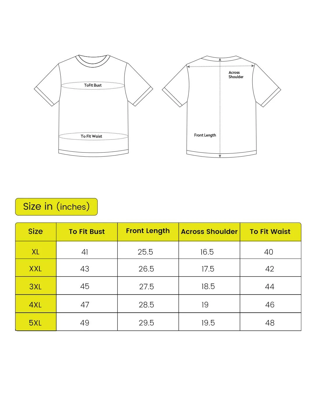 Fitkin Plus Size Super Soft Ecofriendly Modal Black Short Sleeve Tshirt