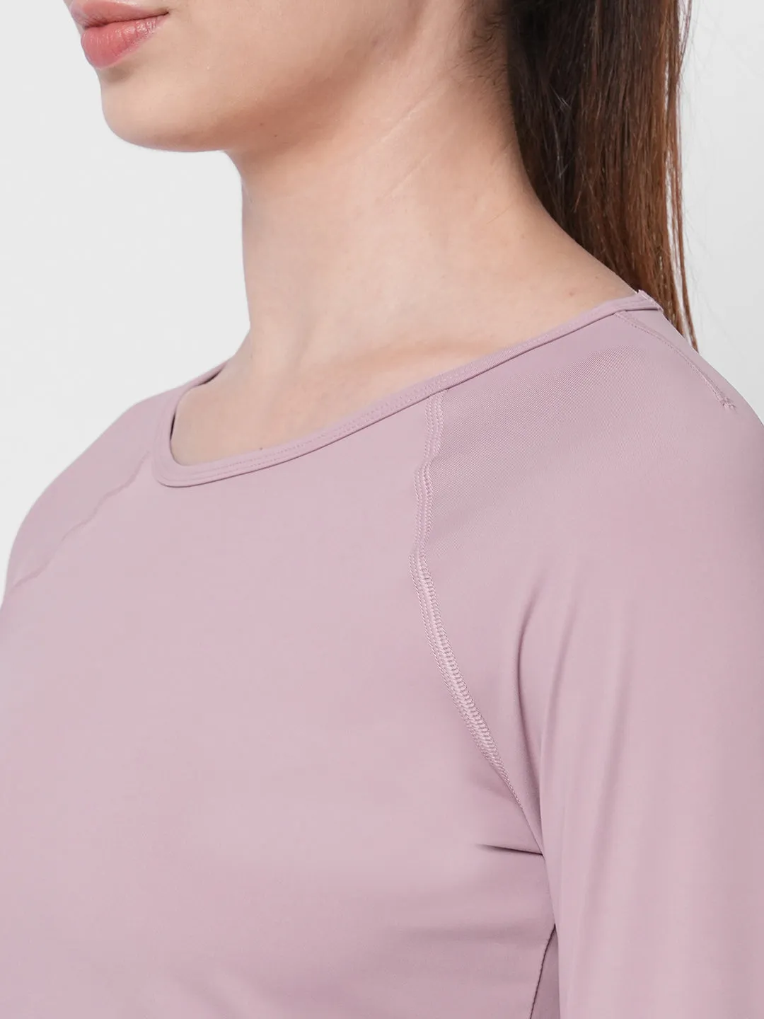Fitkin women anti-odor lavender reglan long sleeve tshirt