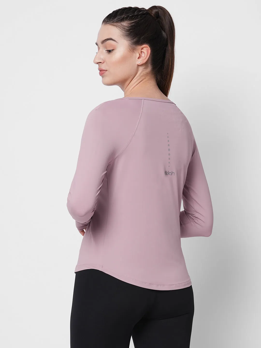 Fitkin women anti-odor lavender reglan long sleeve tshirt