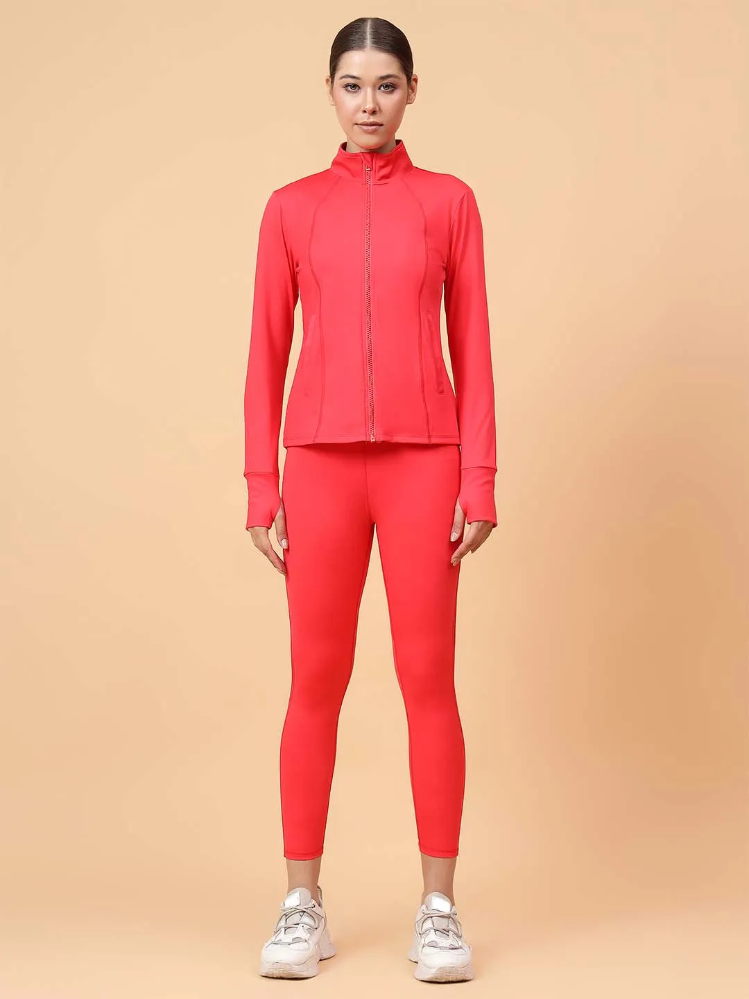 Fitkin Women Red Fit Move Run Jacket
