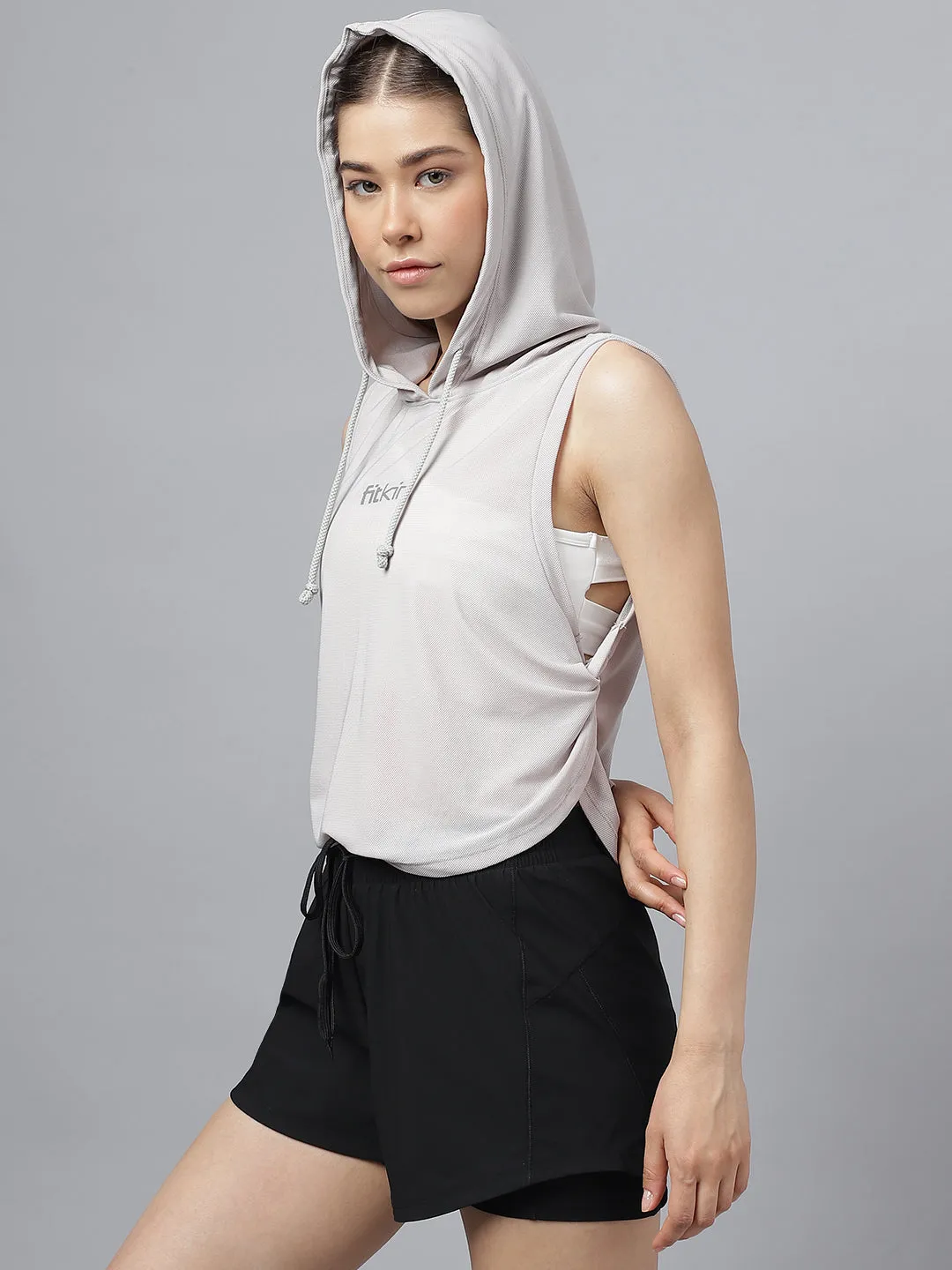 Fitkin women side twist hoodie
