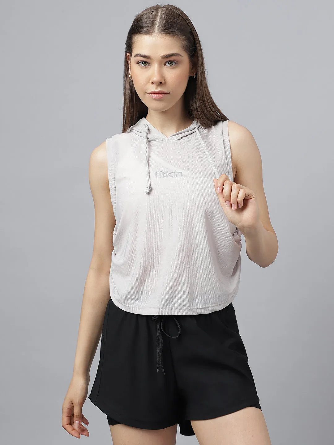 Fitkin women side twist hoodie