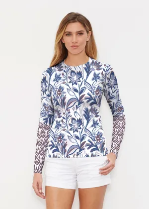 Floral Buds (8015) ~ Long Sleeve Rash Guard
