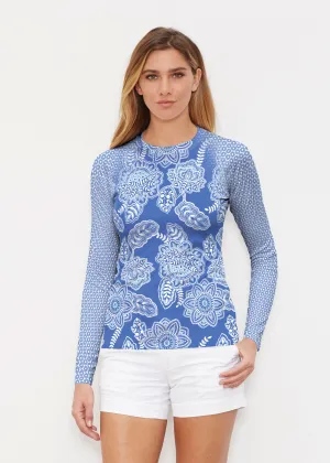 Floral Sunshine (13533) ~ Long Sleeve Rash Guard