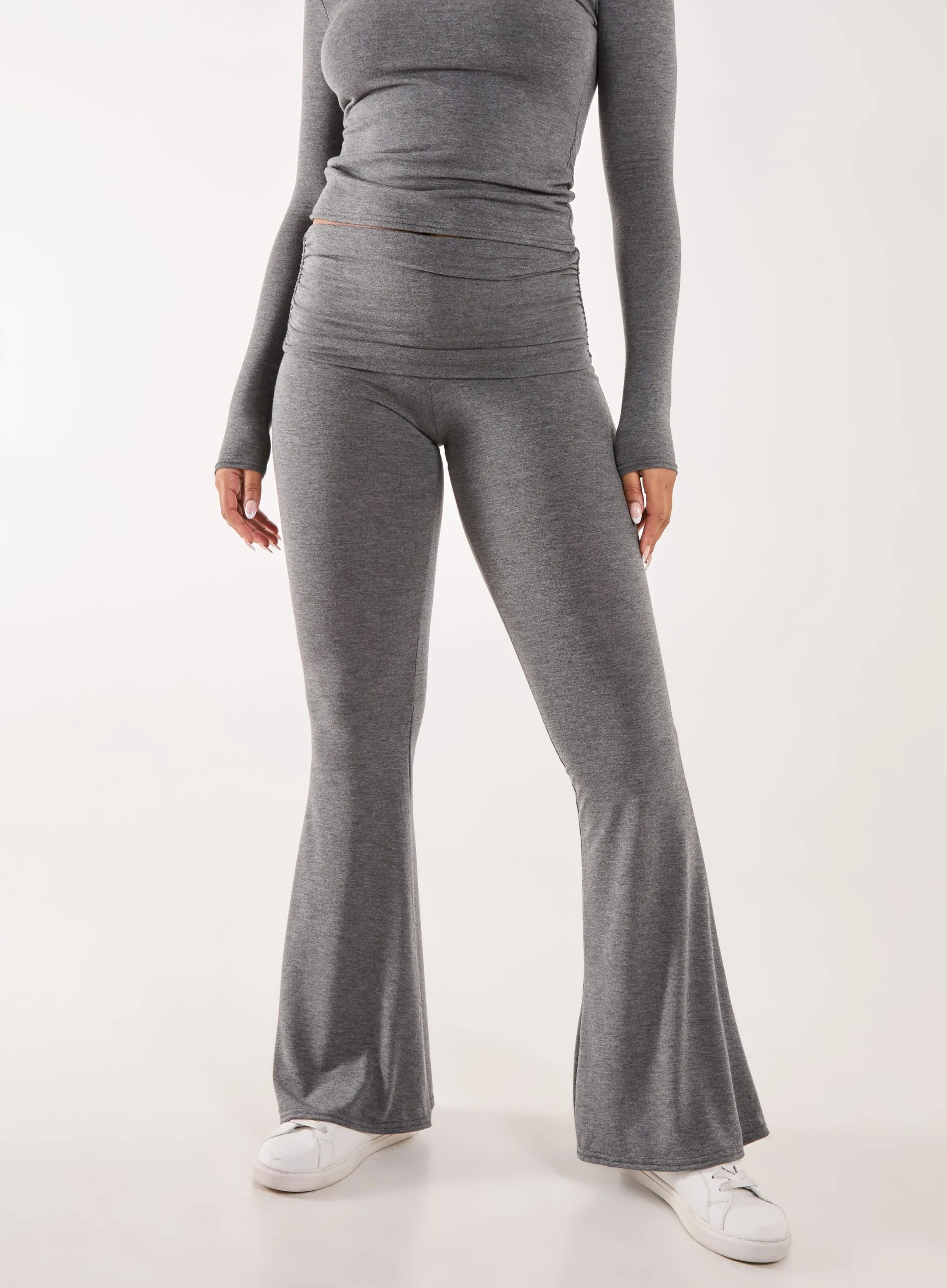 Fold Over Waist Lounge Flares