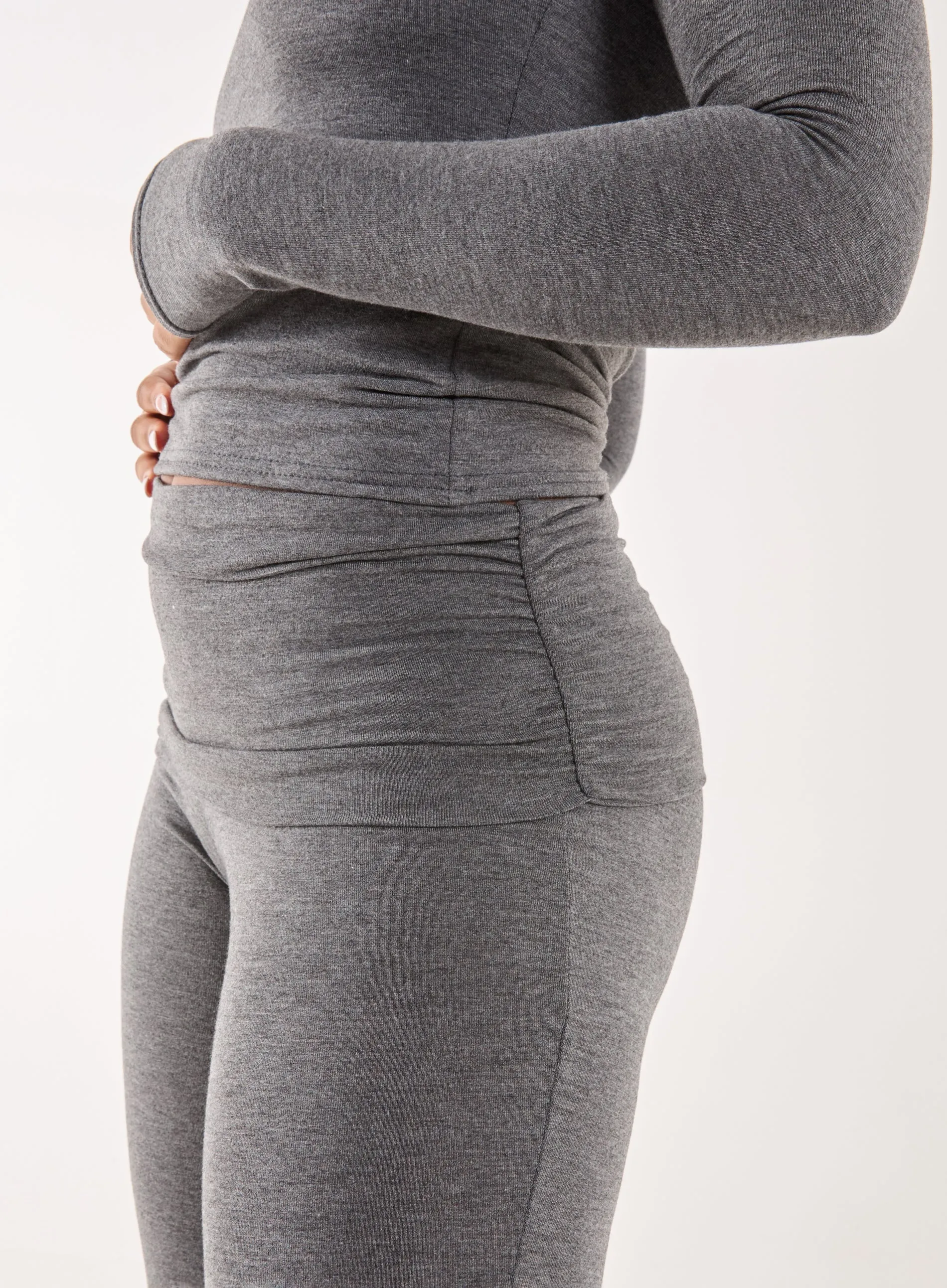 Fold Over Waist Lounge Flares