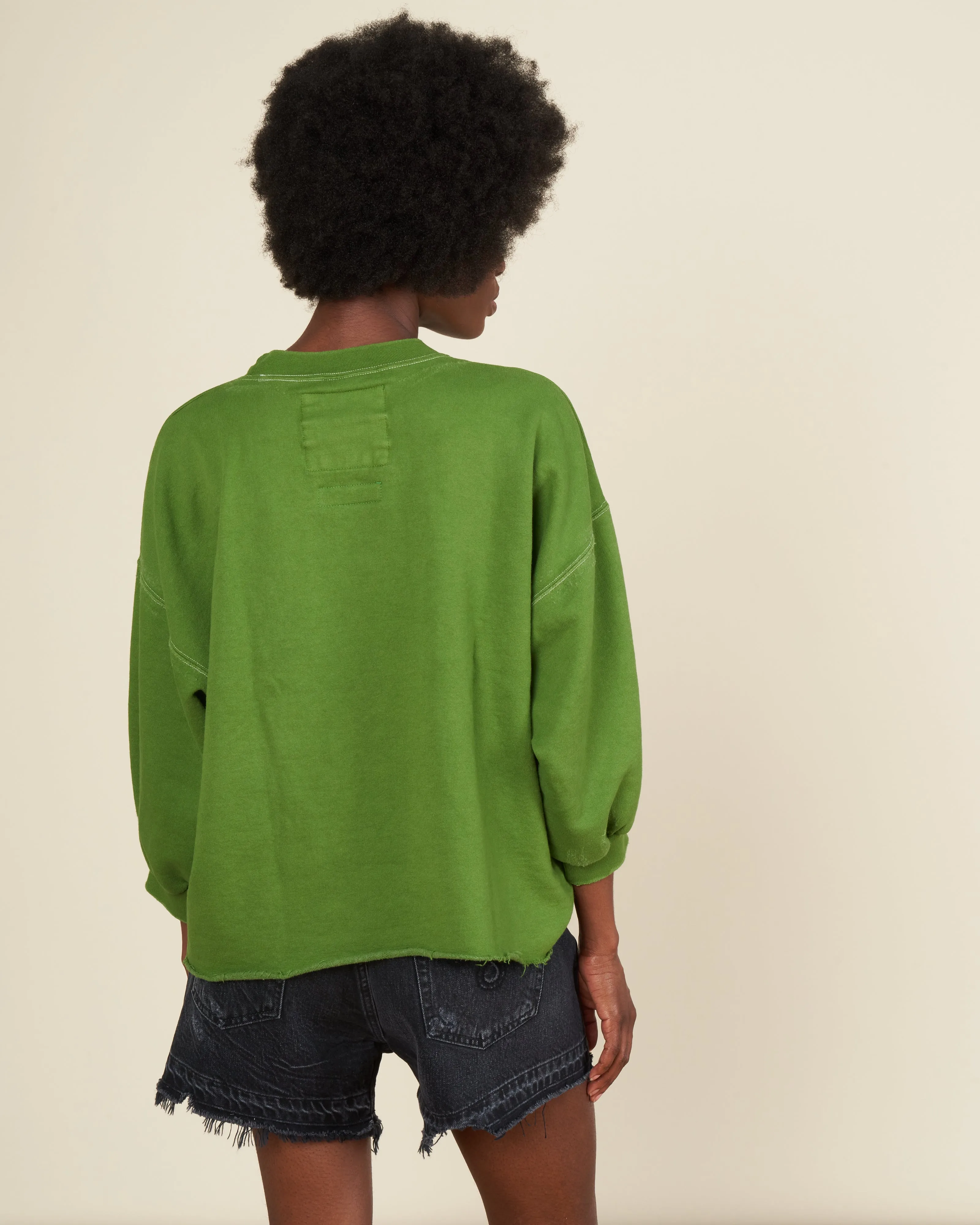 fond sweatshirt - moss