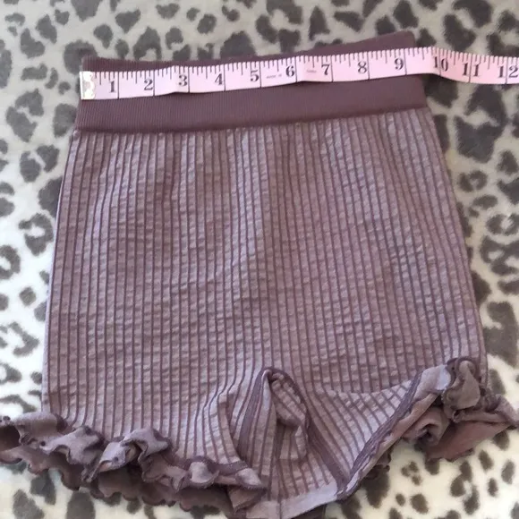 Free People Ruffle Shorts in Purple Size XS/S