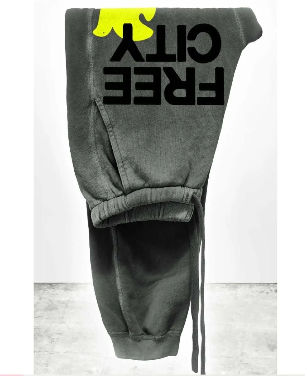 FREECITY Large Sunfades Sweatpants Greyart Glow