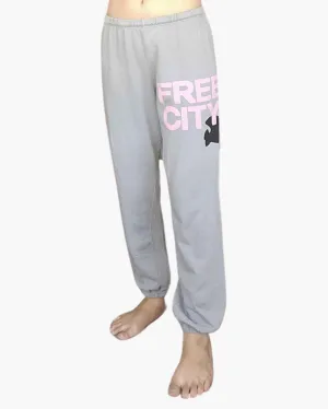 FREECITY LARGE SWEATPANT IN SILVER CLOUD