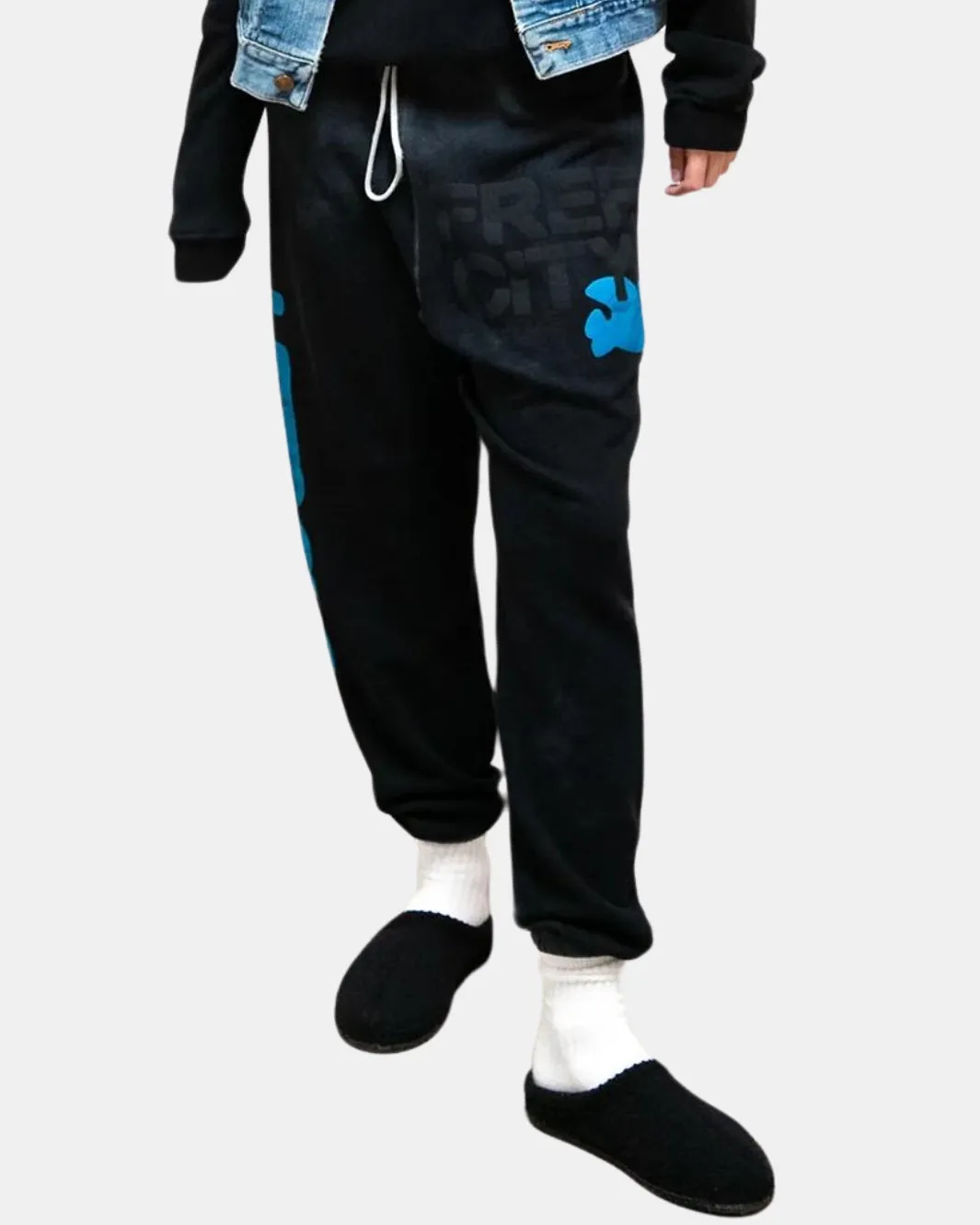 FREECITYLETSGO OG SUPERVINTAGE SWEATPANT IN BLACK SPACE