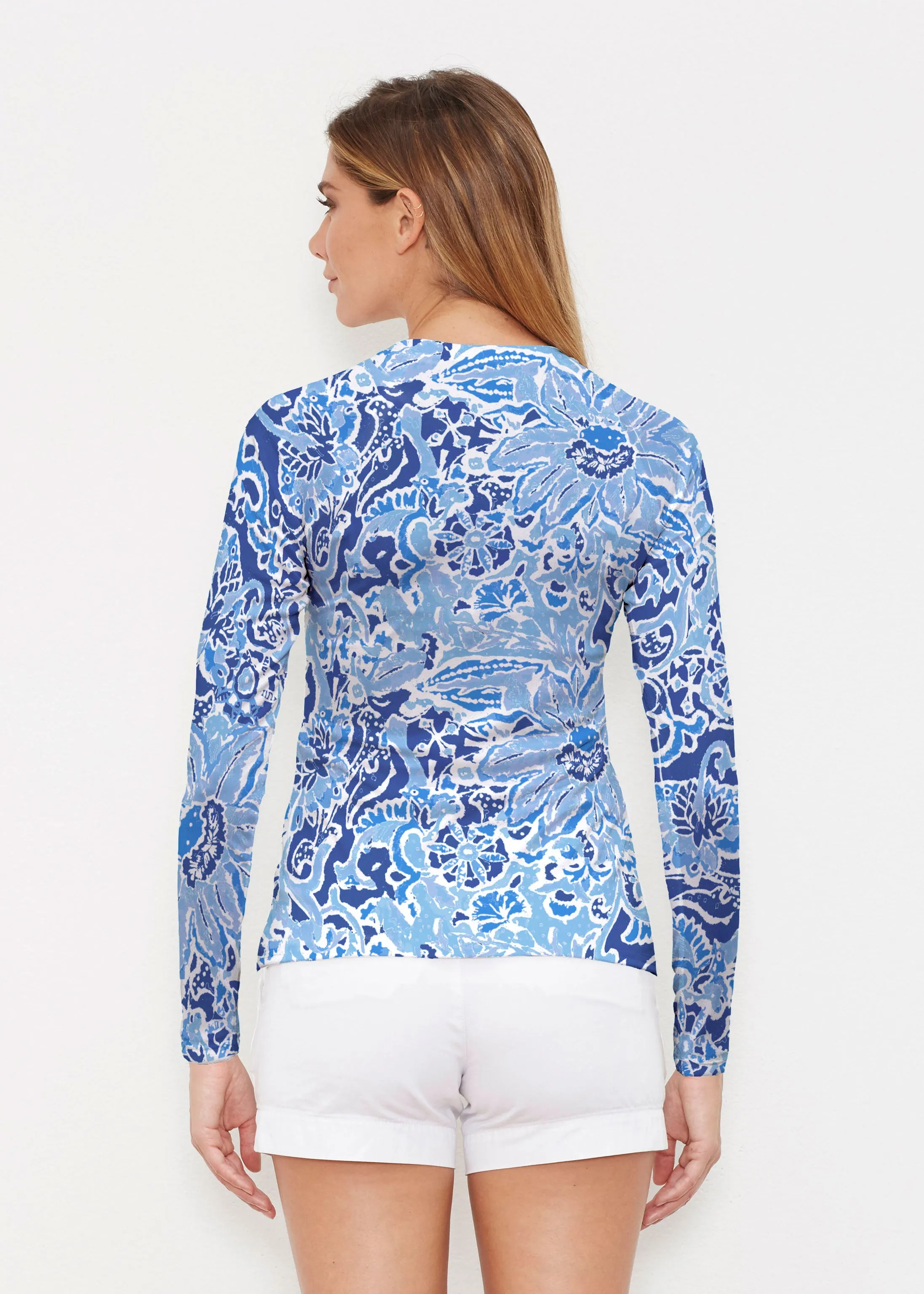 Fusion Blue (2895) ~ Long Sleeve Rash Guard