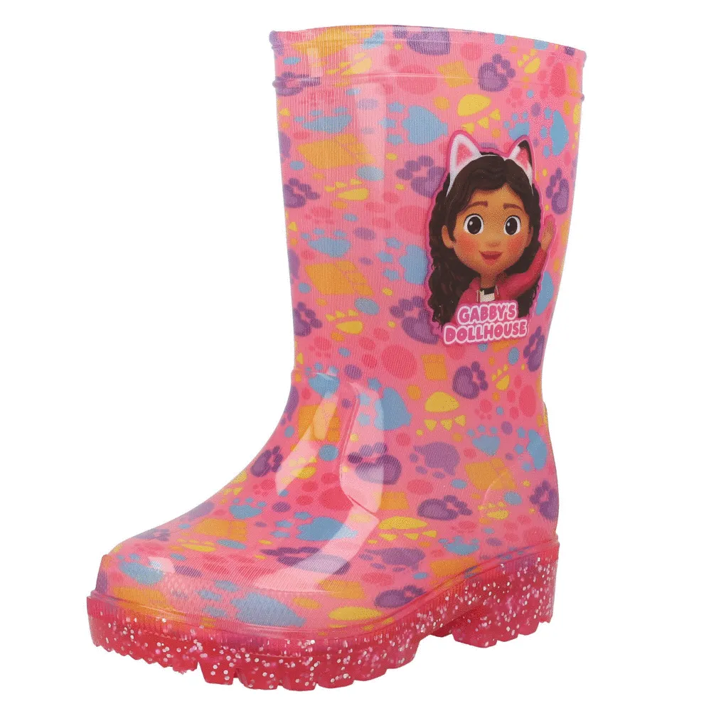 Gabby's Dollhouse Pink Kids Wellies