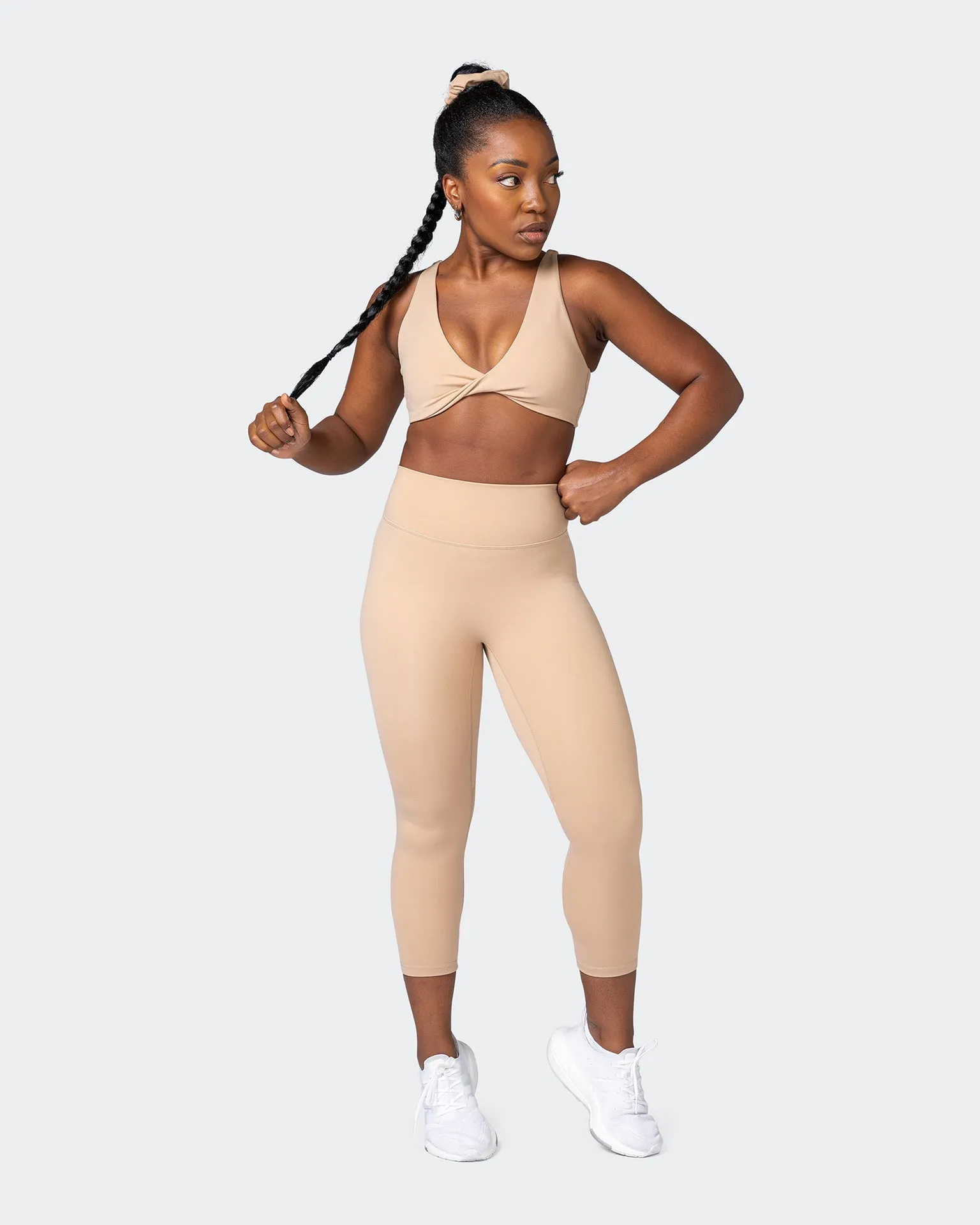 Game Changer Scrunch 7/8 Leggings - Biscotti