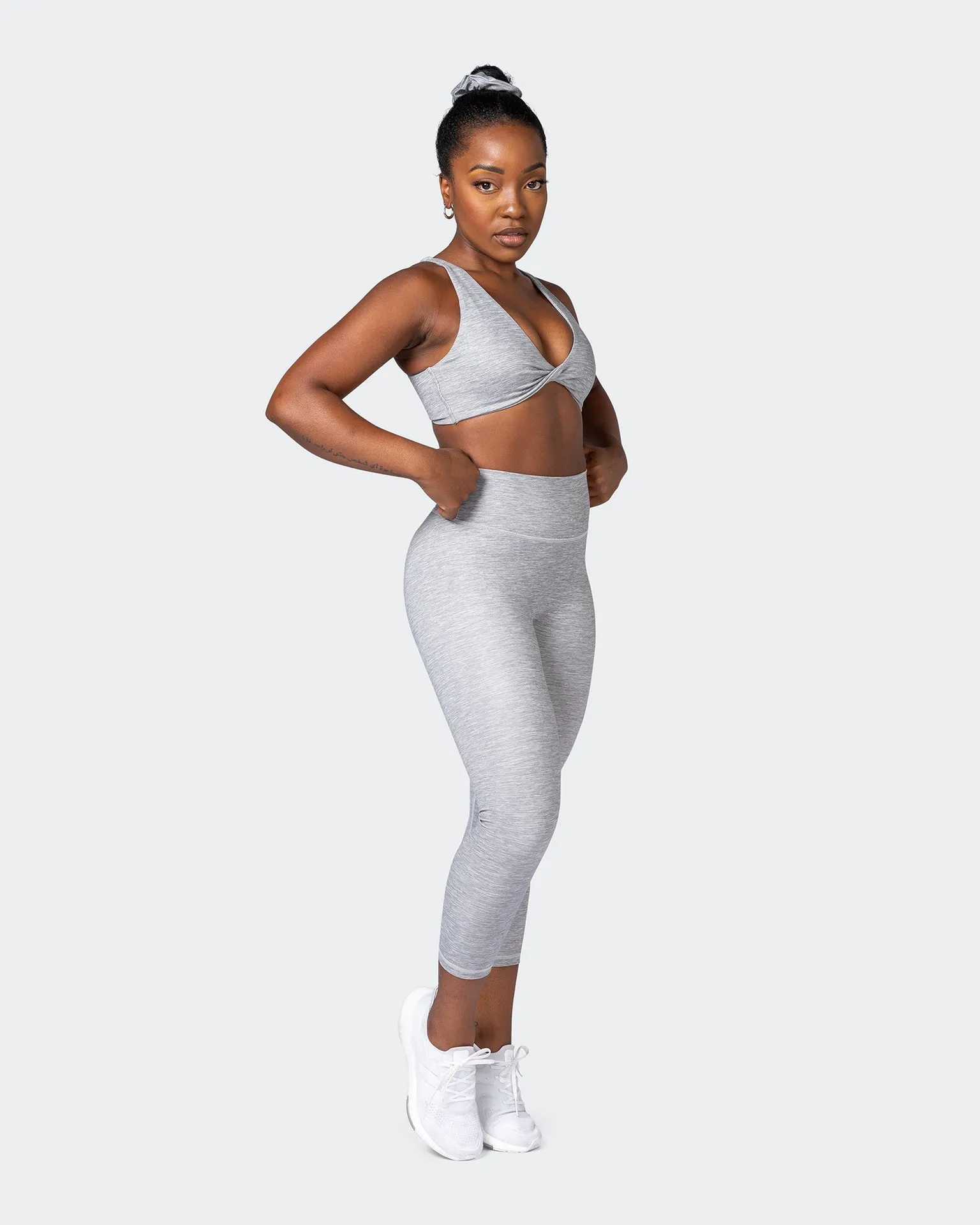 Game Changer Scrunch 7/8 Leggings - Quiet Grey Marl