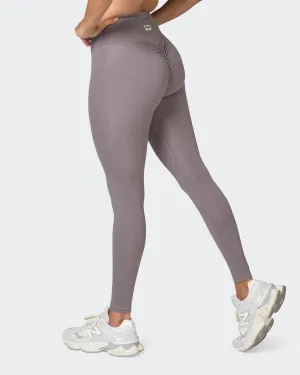 Game Changer Scrunch Full Length Leggings - Pearl Grey
