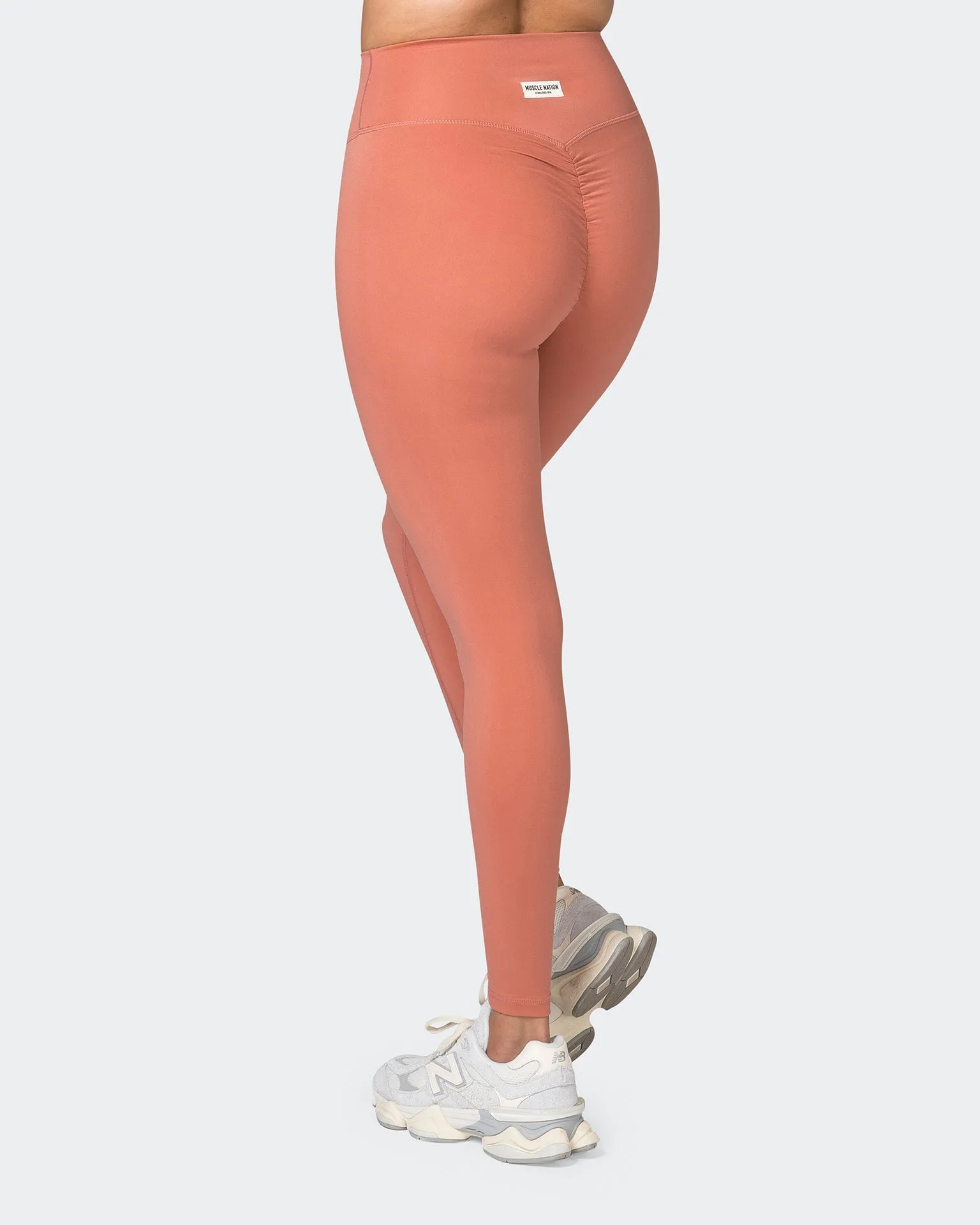 Game Changer Scrunch Full Length Leggings - Powdered Pink