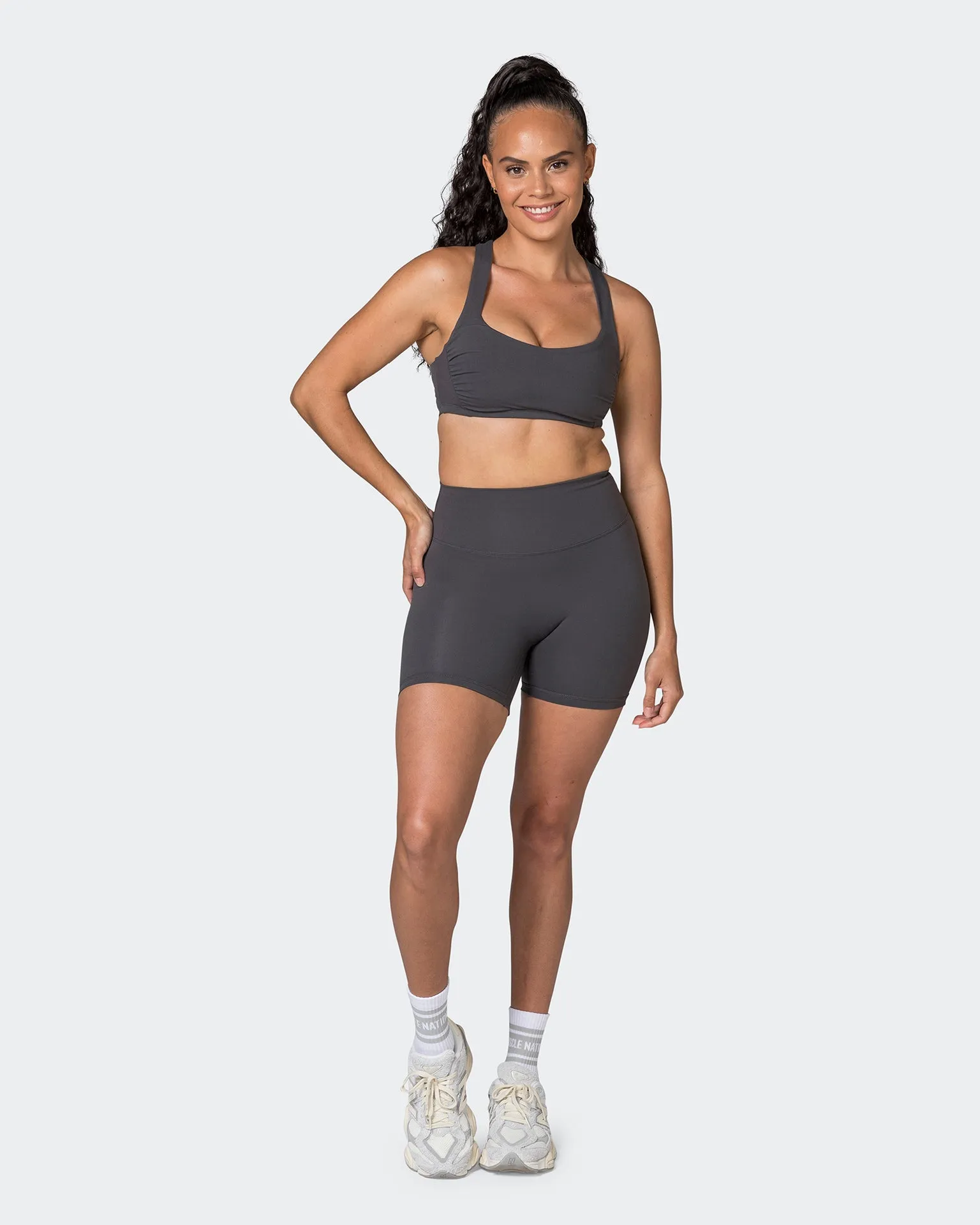 Game Changer Scrunch Midway Shorts - Phantom