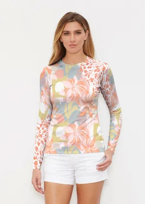Garden Collage (8049) ~ Long Sleeve Rash Guard