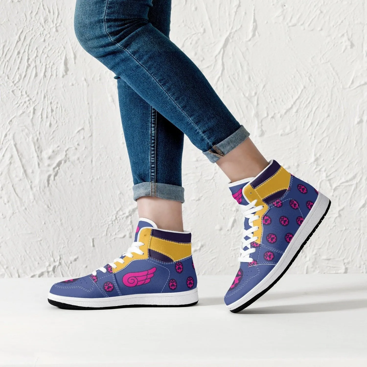 Giorno Giovanna Manga Jojo's Bizarre Adventure Mid 1 Basketball Shoes
