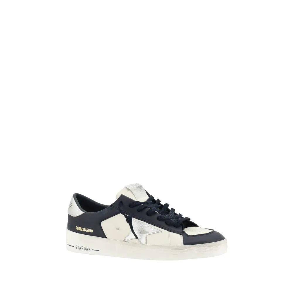 Golden Goose Stardan Men Black White Sneakers Leather Casual Trainer Shoes EU 42