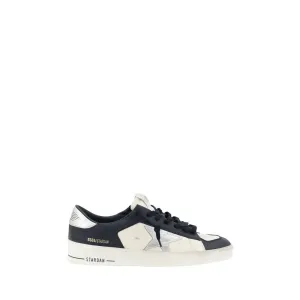 Golden Goose Stardan Men Black White Sneakers Leather Casual Trainer Shoes EU 42
