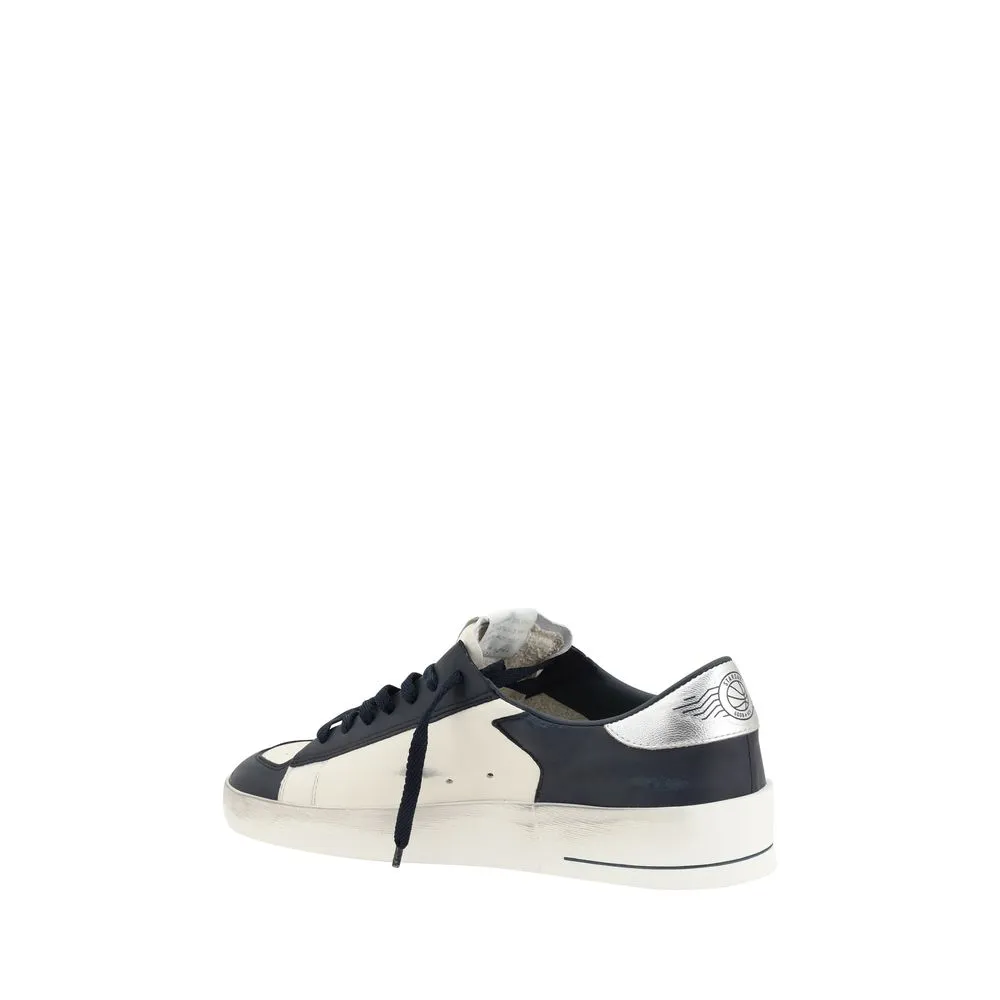 Golden Goose Stardan Men Black White Sneakers Leather Casual Trainer Shoes EU 42