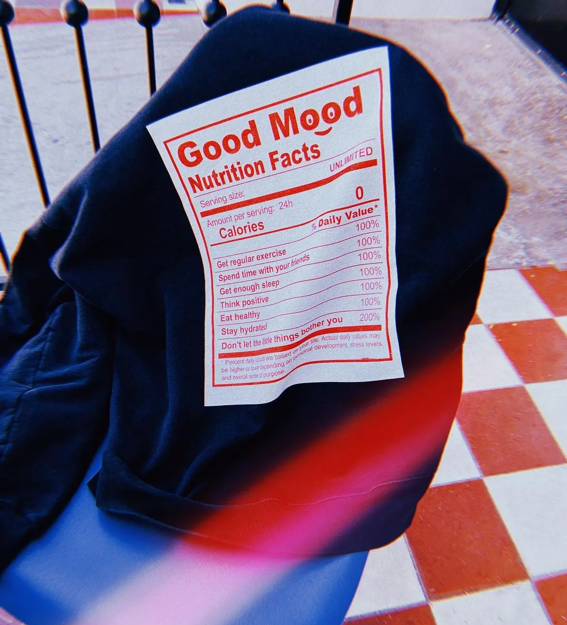 Good Mood Nutrition Print Crewneck