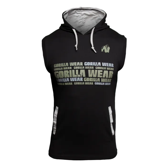 Gorilla Wear Melbourne S/L Hooded T-Shirt - Black