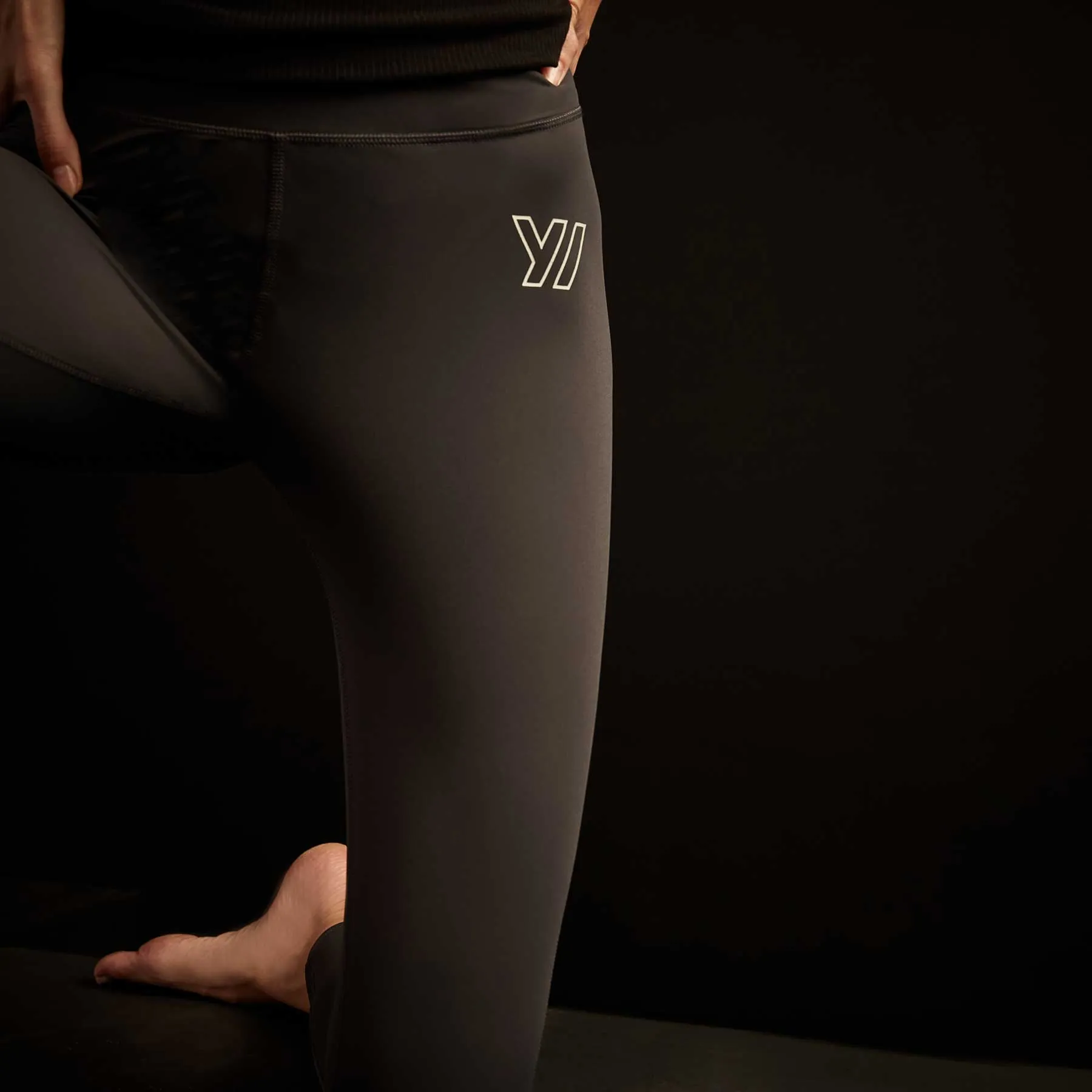 Graphic Legging - Cannel/Grey