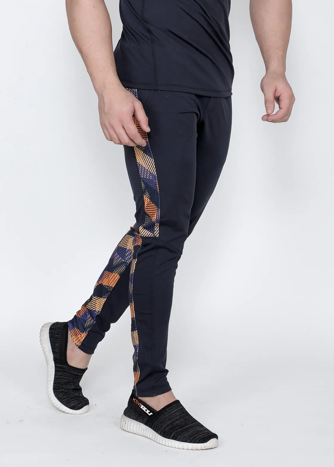 Graphite CrissCross Slim-Fit Trackpants