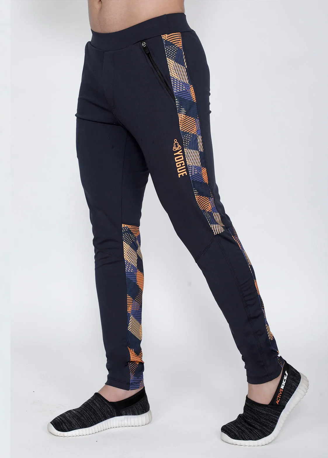 Graphite CrissCross Slim-Fit Trackpants