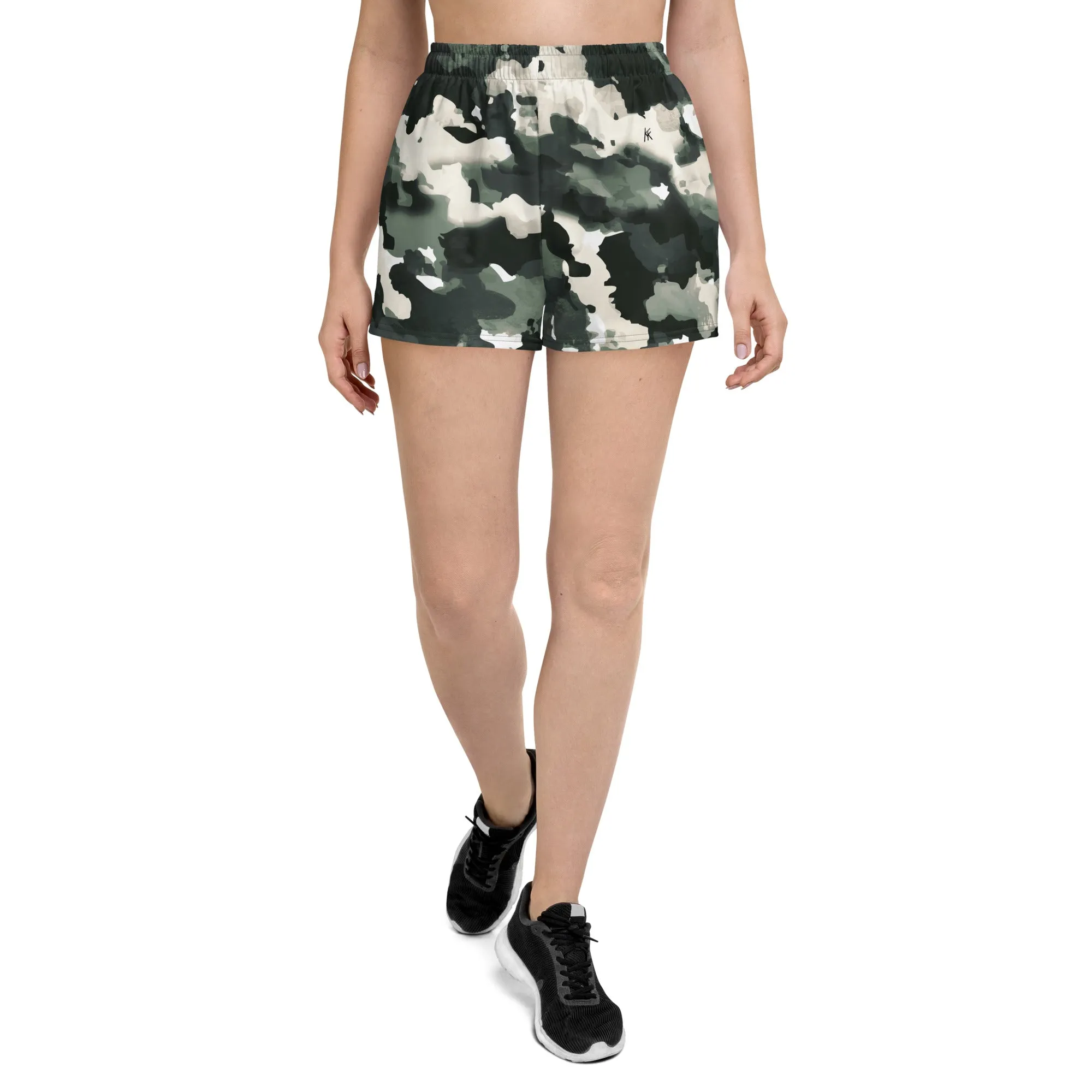 Green Camo Athletic Shorts