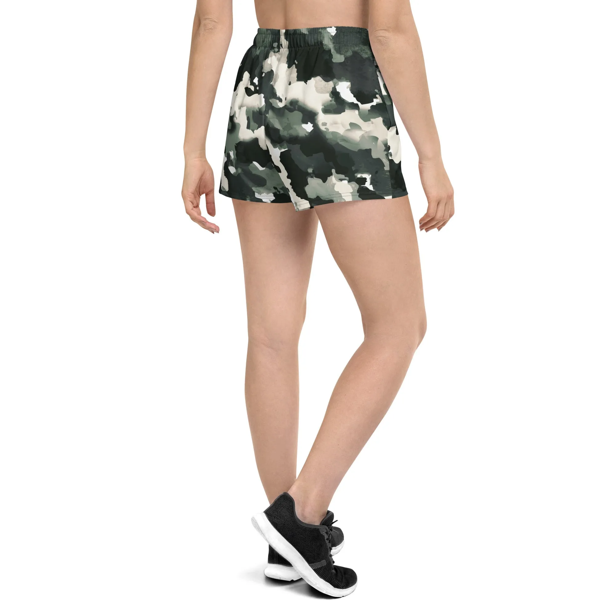 Green Camo Athletic Shorts