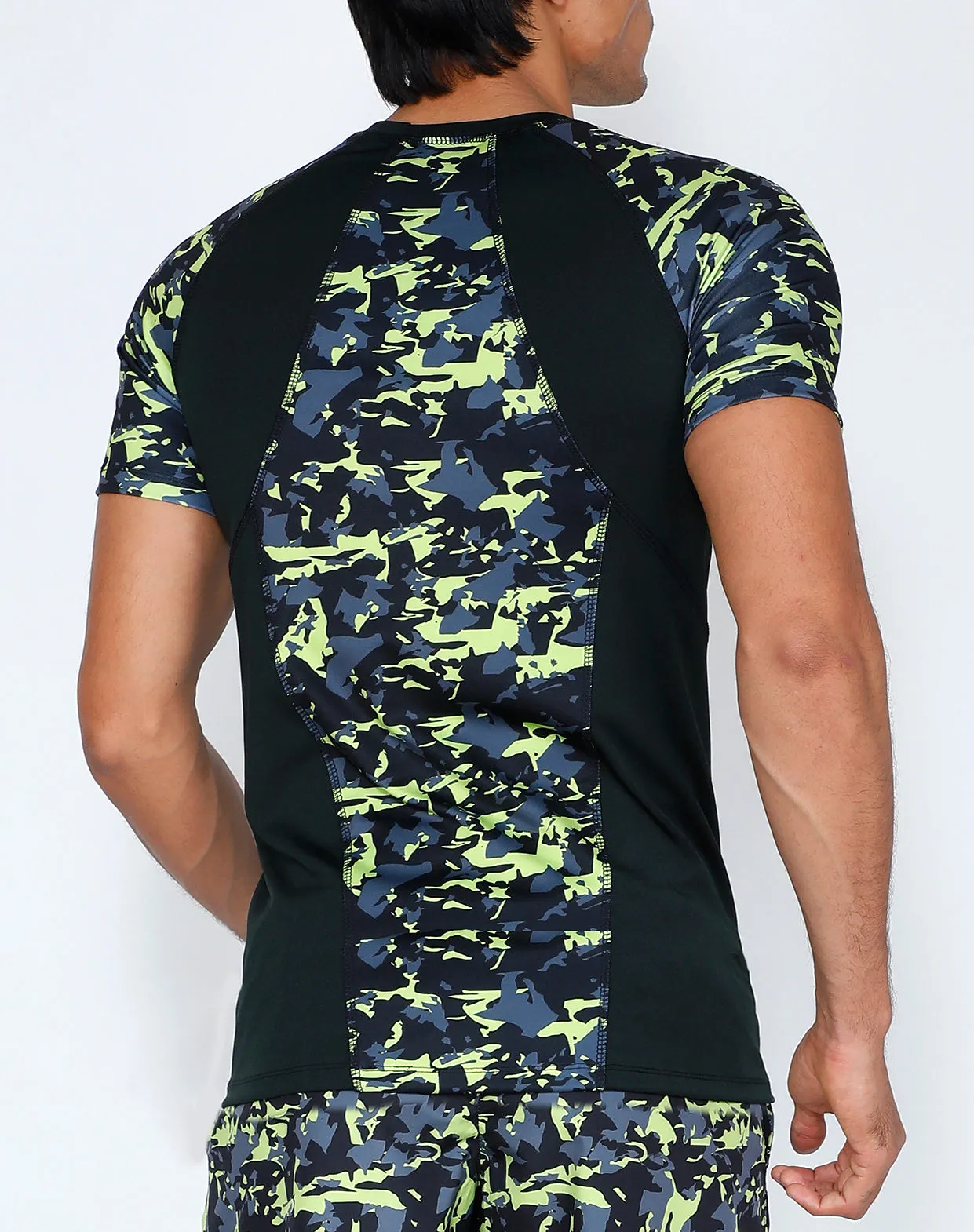 Green Camo Compression T-Shirt