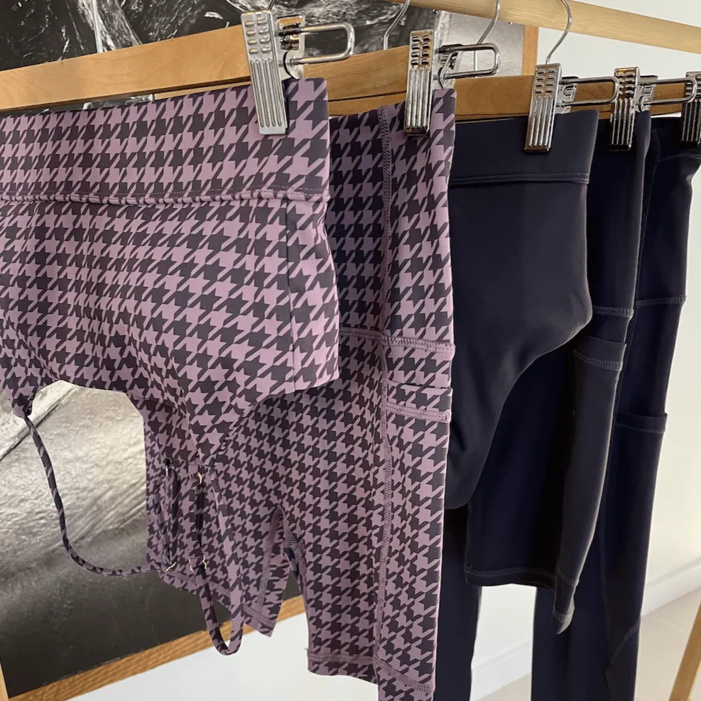 Gym Shorts - Hound Tooth
