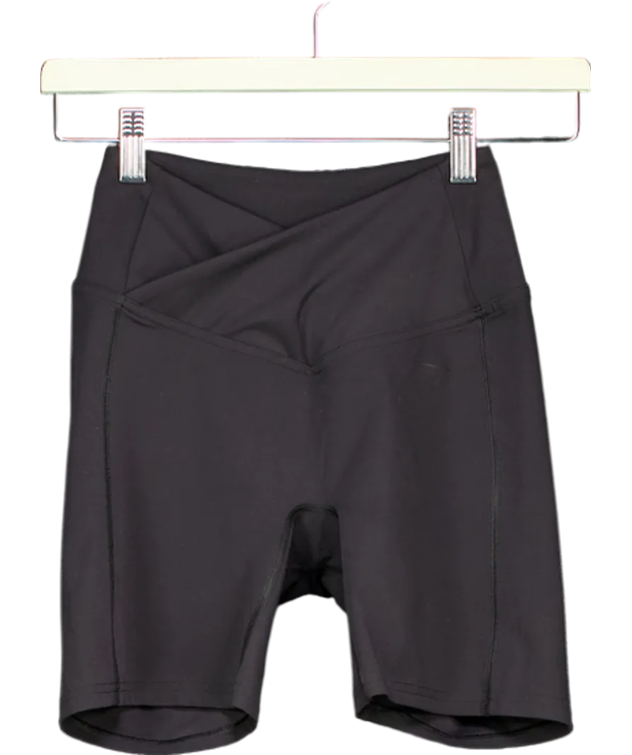 gymshark Black Crossover Shorts UK XS