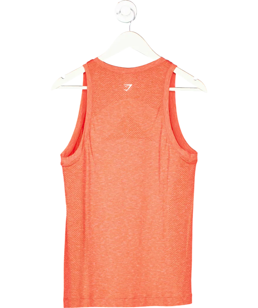 gymshark Orange Vital Training Tank Top UK S