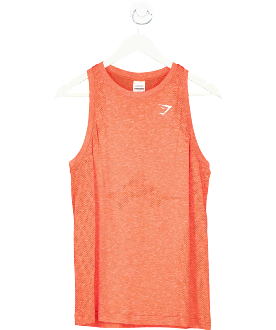 gymshark Orange Vital Training Tank Top UK S
