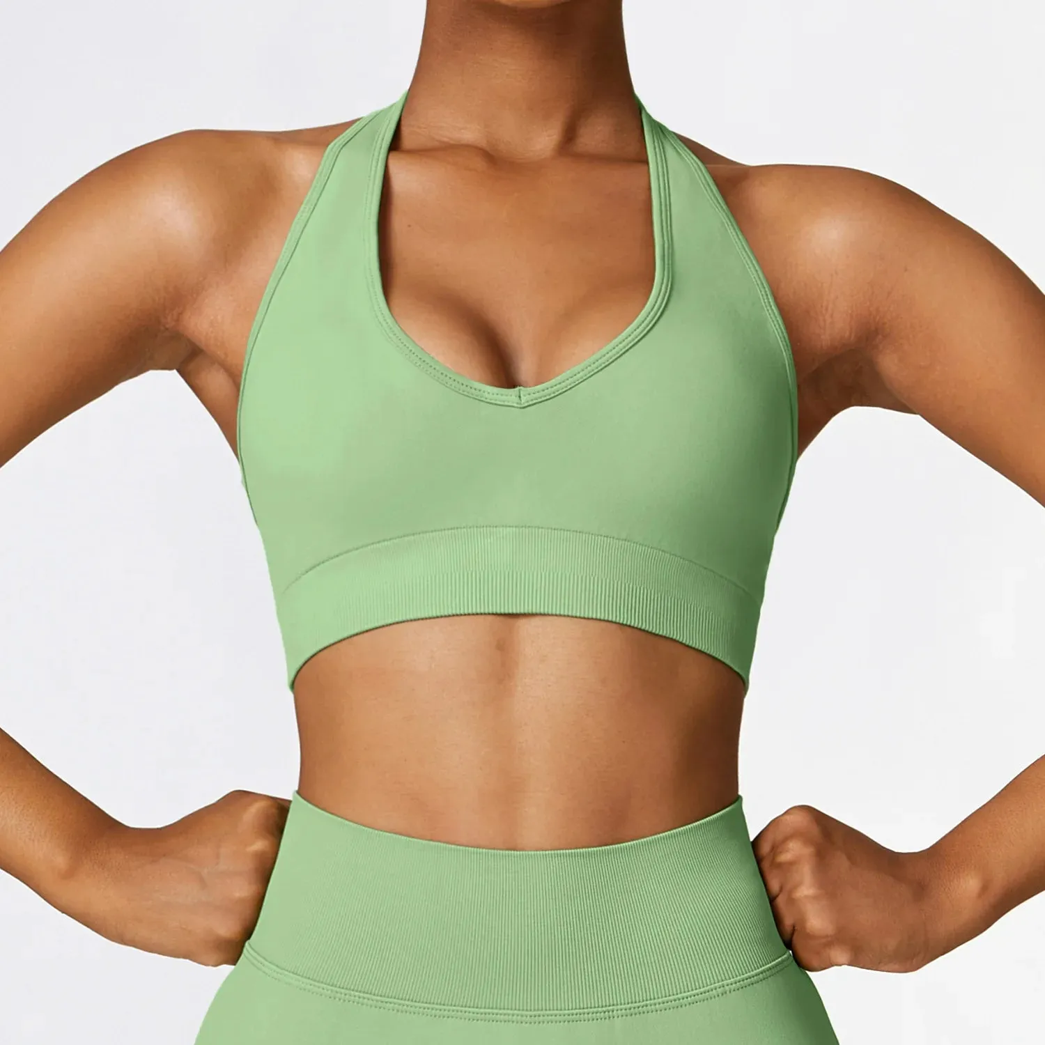 Hanging Neck Push-up & Padded Bra Activewear