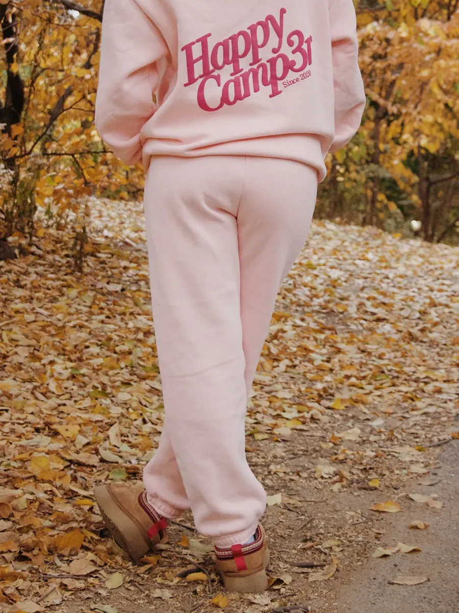 Happy Camp3r Puff Pink Sweatpants
