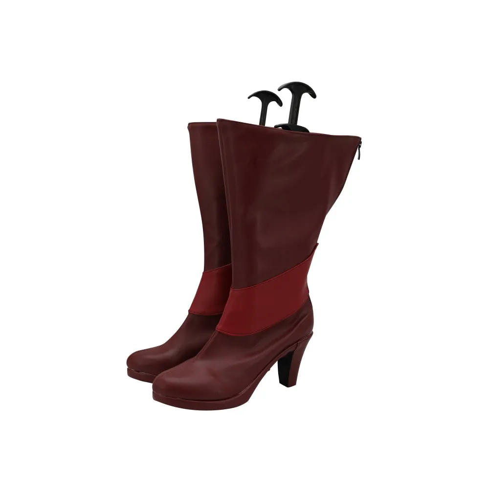 Hazbin Hotel Radio Demon Alastor TV Character Cosplay Boots Accessories Halloween Party Shoes